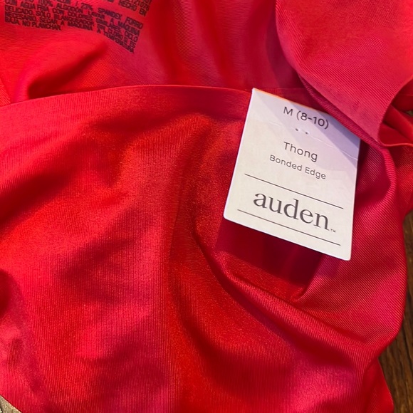 Auden Satin Bonded Micro Thong in Ripe Red, Women’s Size Medium (8-10). - Picture 3 of 3